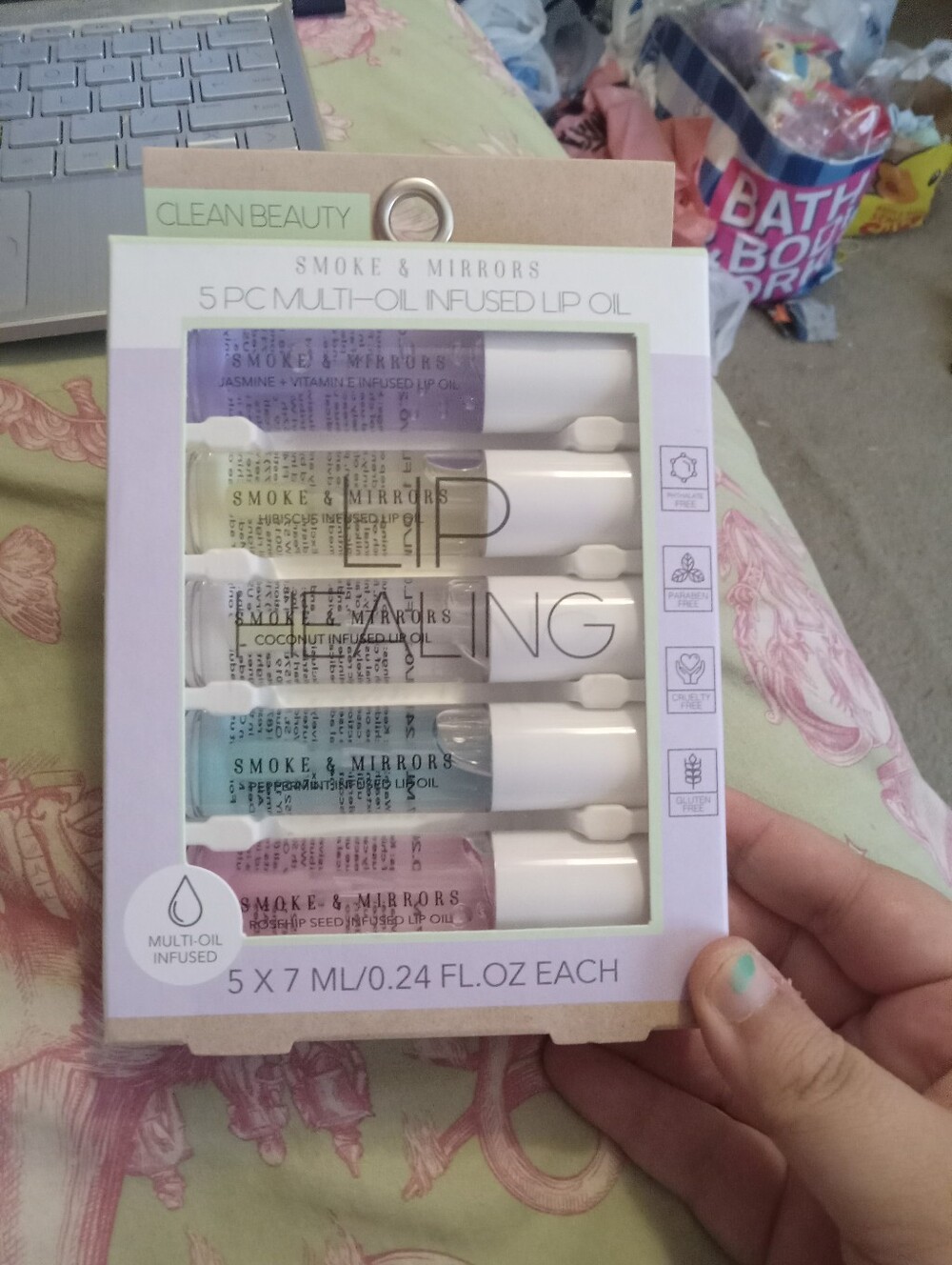 New In Box Smoke & Mirrors 5 Pack Lip Oil